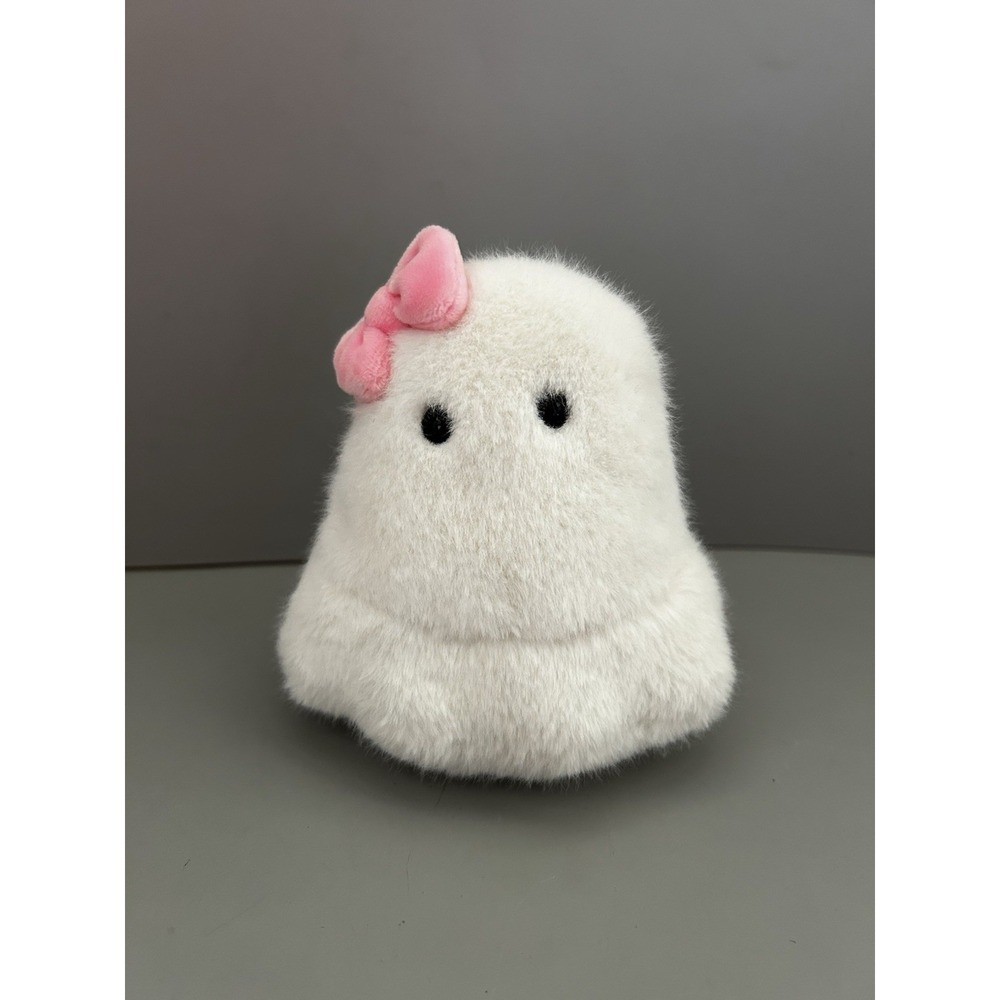 Douglas Halloween Small Pinky Girl Ghost White W/ Pink Bow Stuffed Plush - cute!